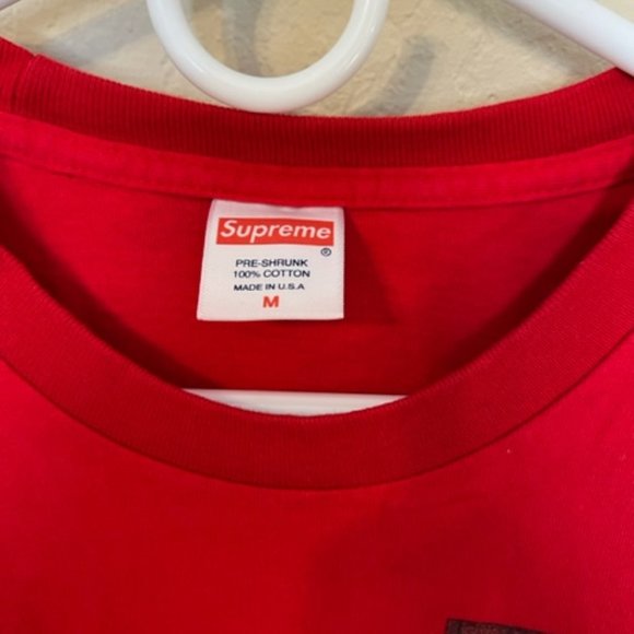 Supreme Mike Hill Snake Trap Long Sleeve Tee - Red - Picture 3 of 5